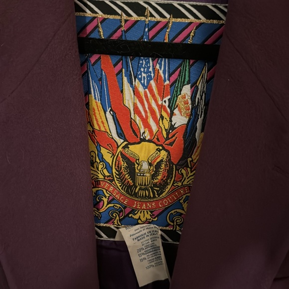 Versace Couture Oversized Purple Blazer - Picture 2 of 7
